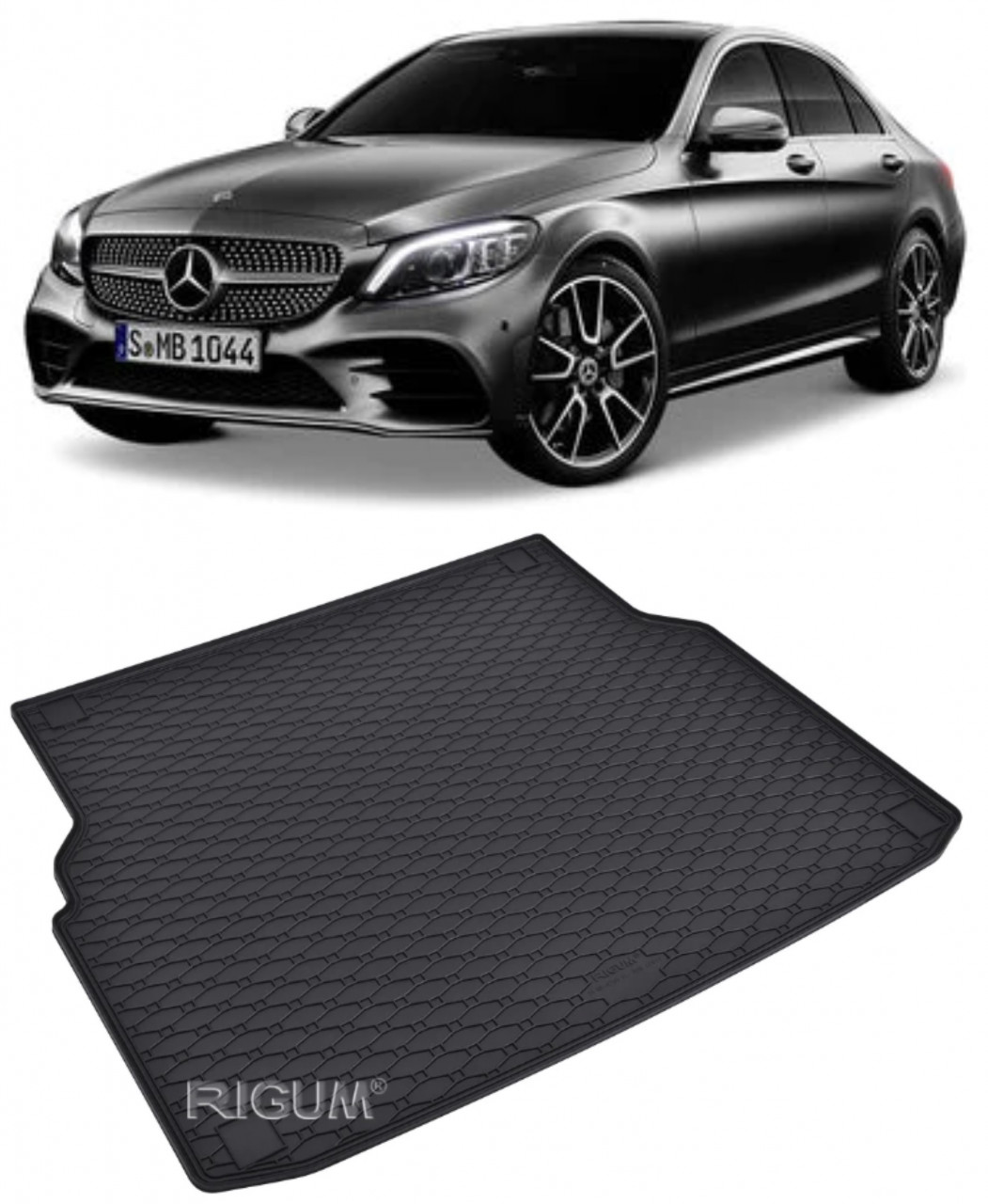 Tavita auto MERCEDES C-Klasse Combi 2014-2021, protectie portbagaj, Cri-Flo, din cauciuc 100%, compatibil cu autoturismul MERCEDES C-Klasse Combi