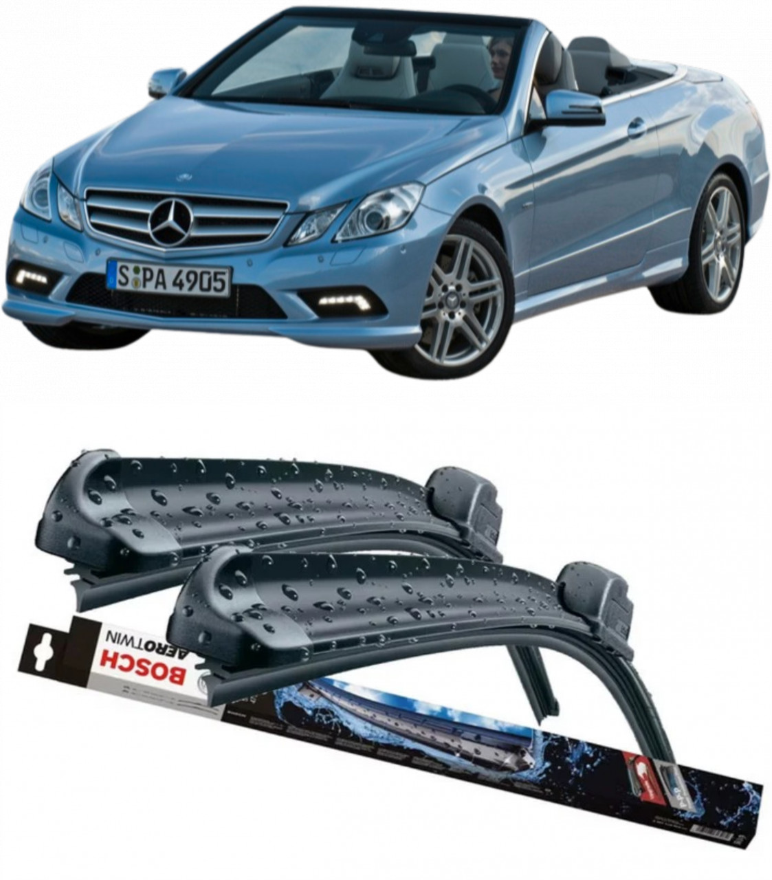Stergatoare auto dedicat cu masina Mercedes E-Class