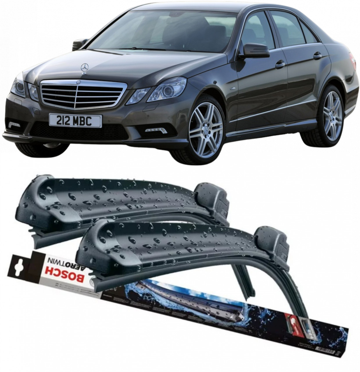 Stergatoare auto dedicat cu masina Mercedes E-Class