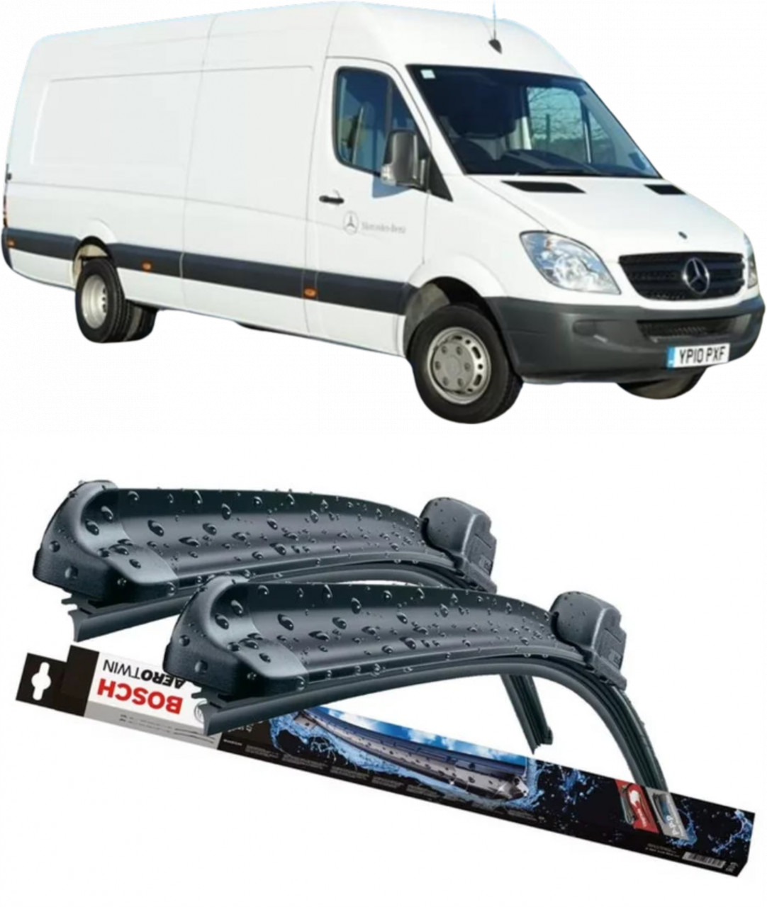 Stergatoare auto dedicat cu masina Mercedes Sprinter