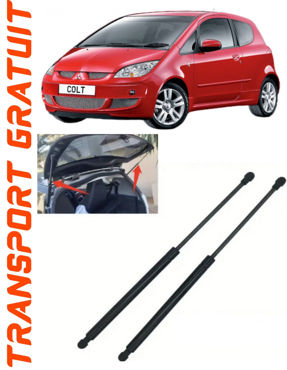 Set 2 amortizoare Haion portbagaj pentru masina Mitsubishi Colt VI