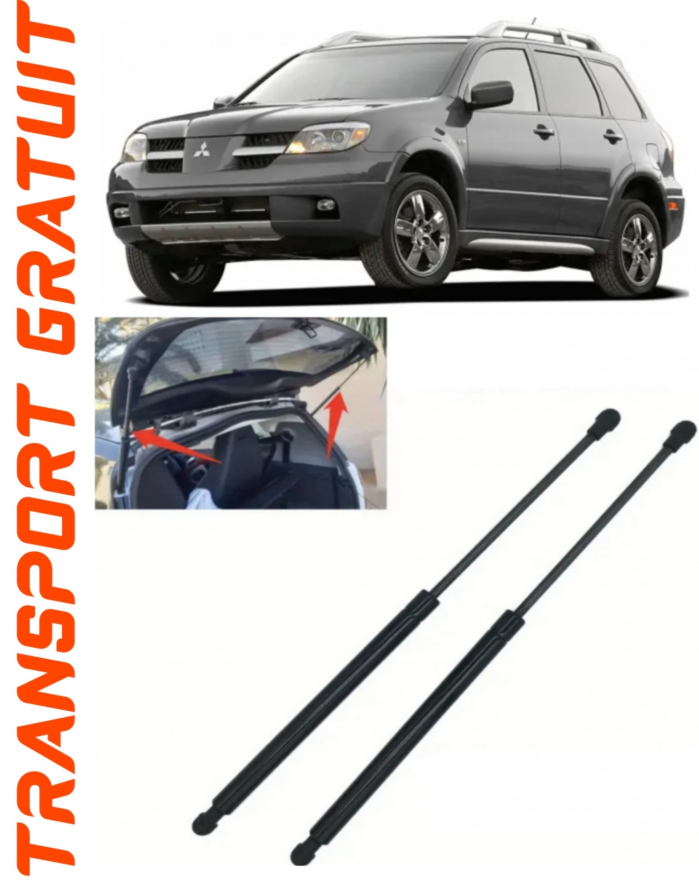 Set 2 amortizoare Haion portbagaj pentru masina Mitsubishi Outlander
