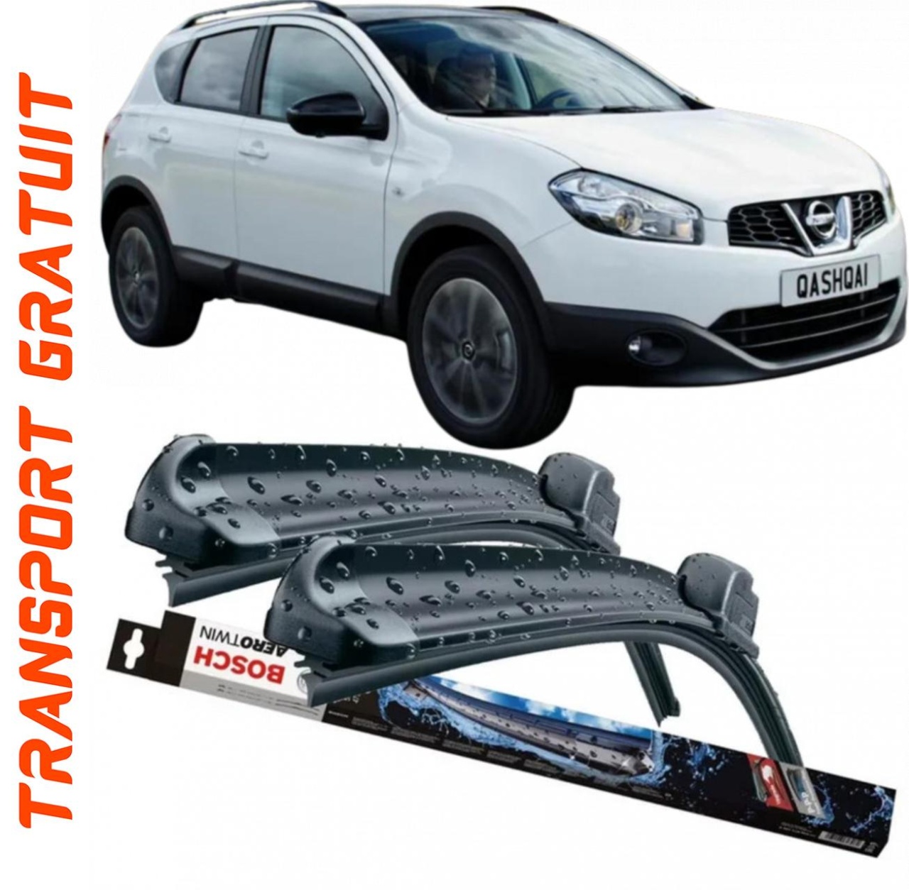 Stergatoare auto dedicat cu masina Nissan Qashqai
