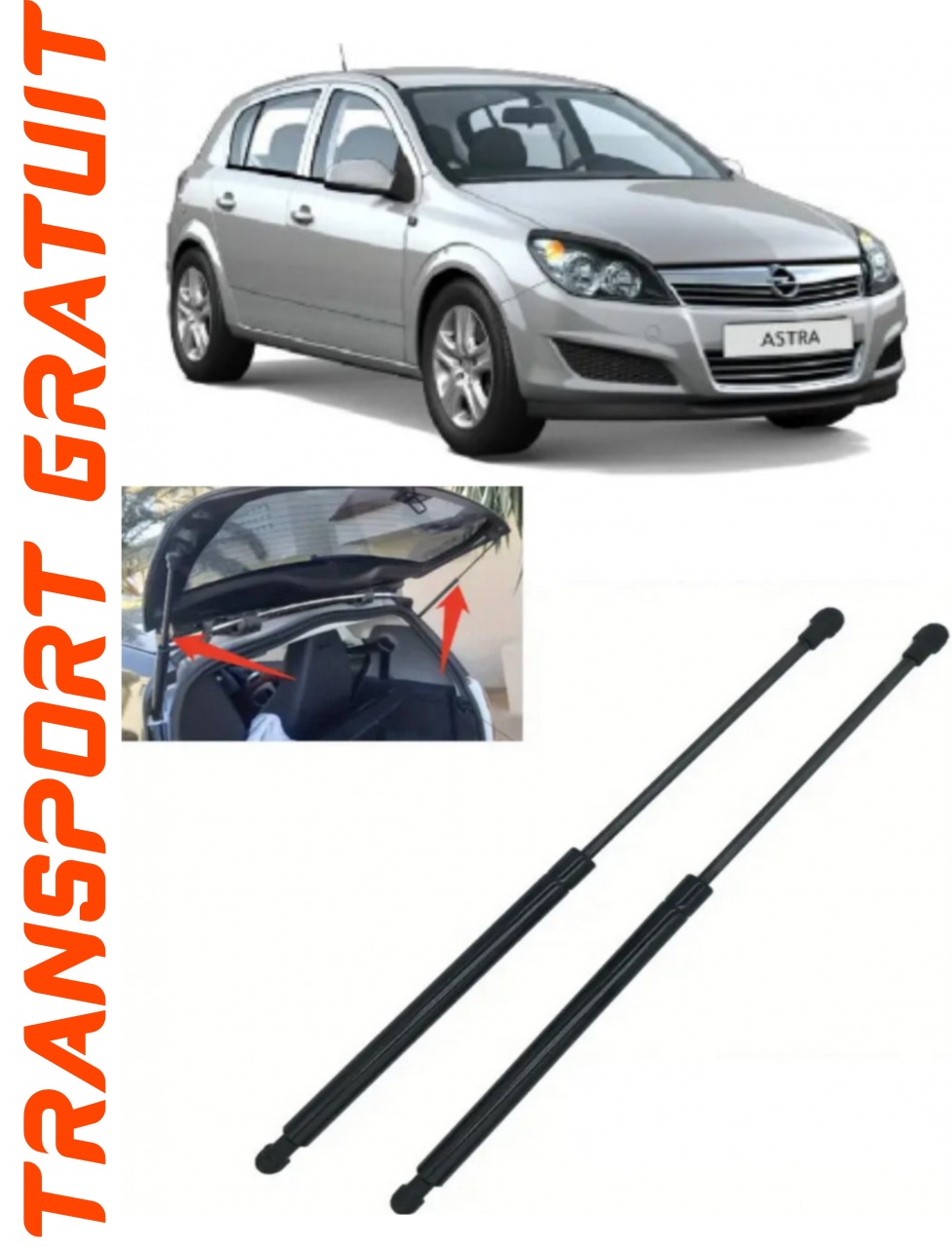 Set 2 amortizoare Haion portbagaj pentru masina Opel Astra H