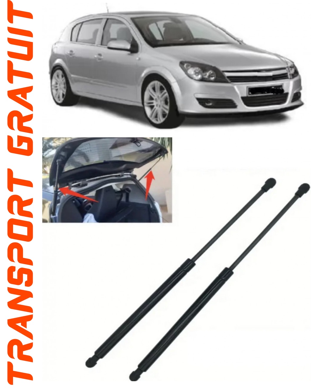 Set 2 amortizoare Haion portbagaj pentru masina Opel Astra