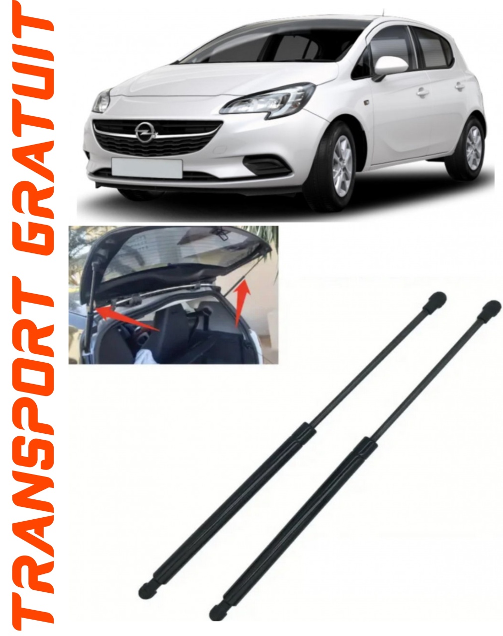 Set 2 amortizoare Haion portbagaj pentru masina Opel Corsa E