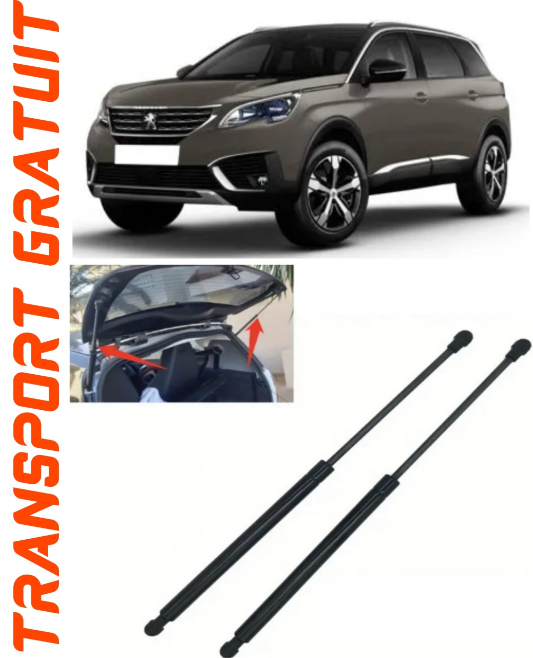 Set 2 amortizoare Haion portbagaj pentru masina Peugeot 5008 II