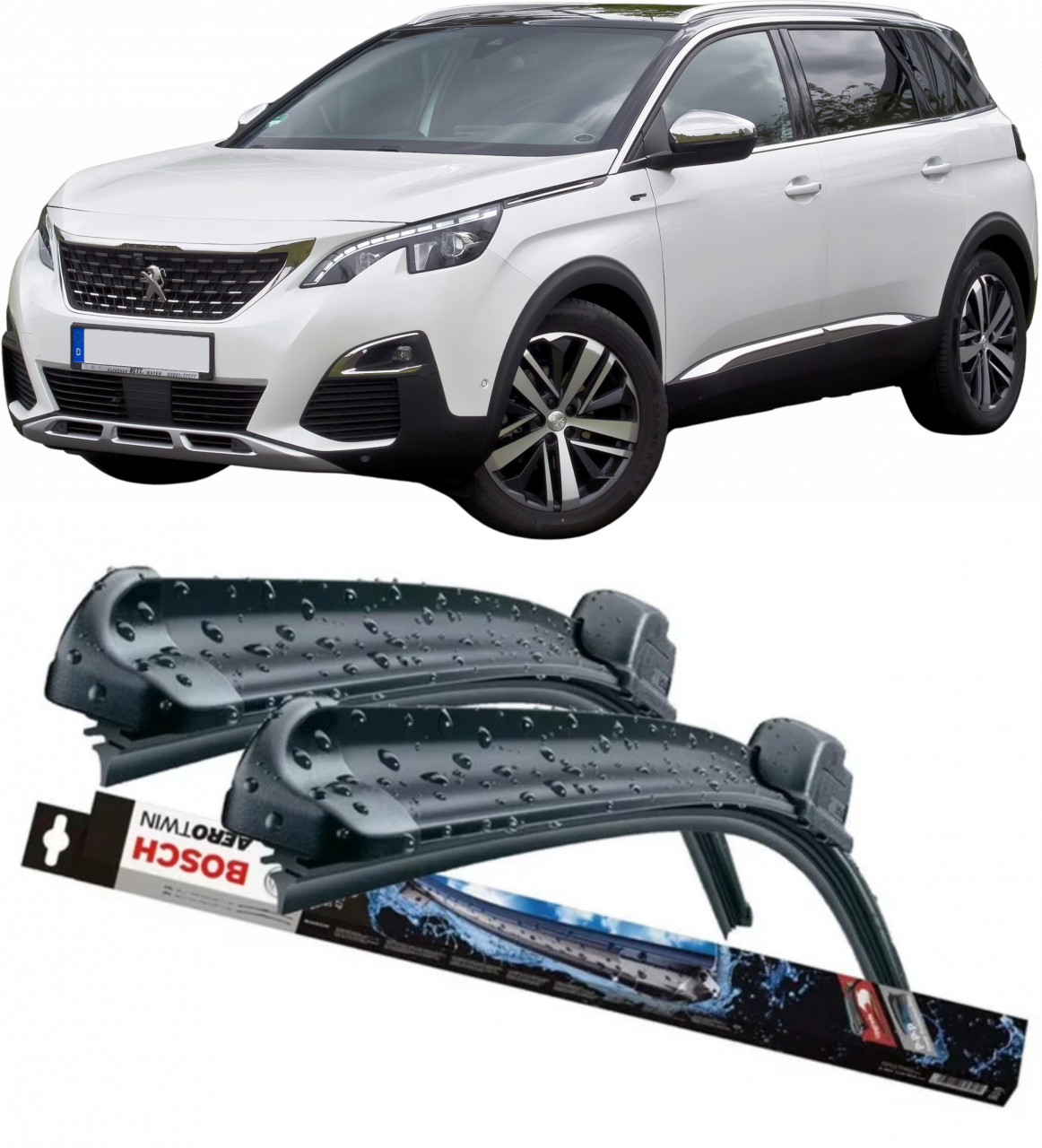 Stergatoare auto dedicat cu masina Peugeot 5008