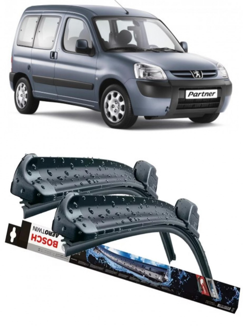 Stergatoare auto dedicat cu masina Peugeot Partner
