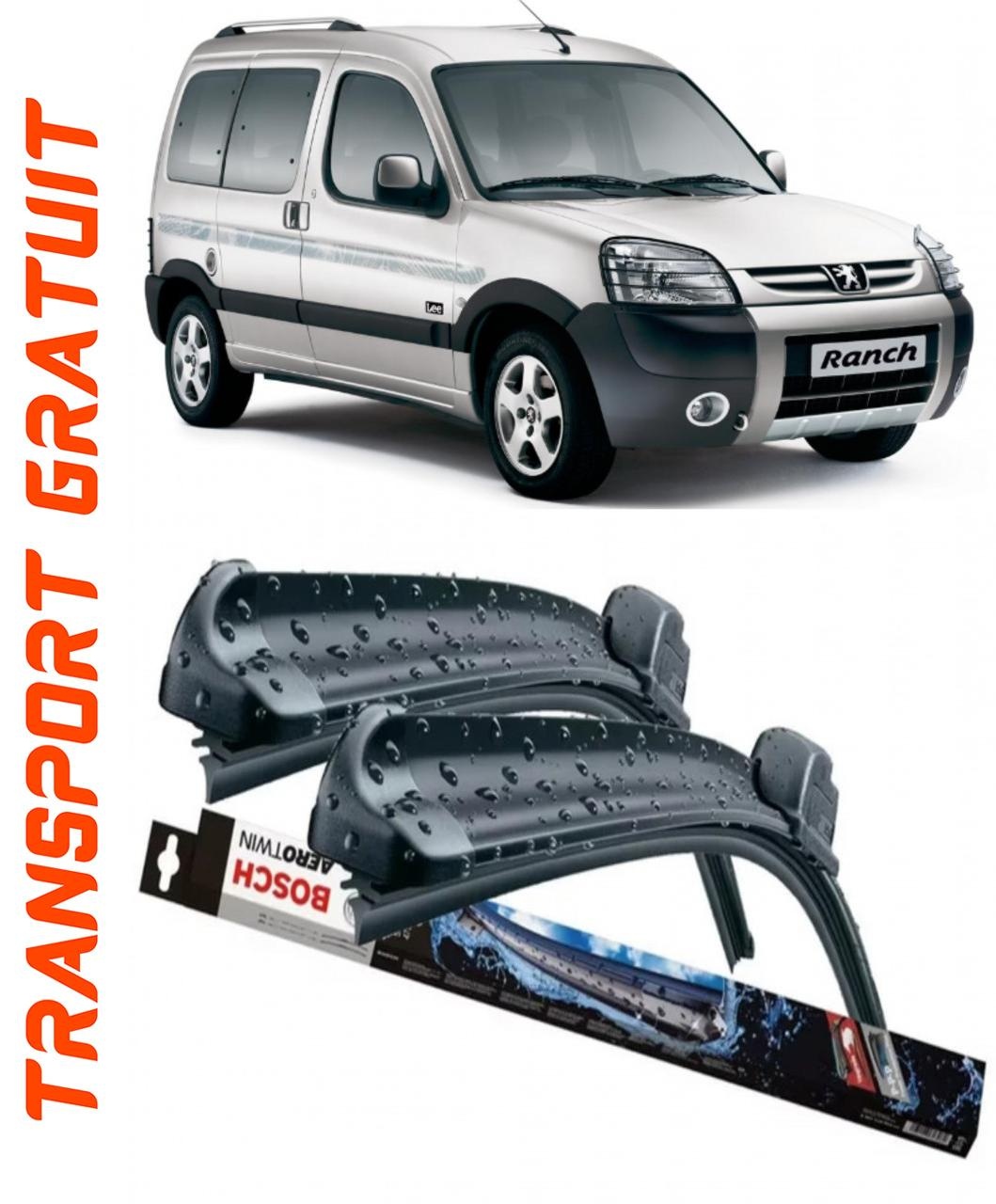 Stergatoare auto dedicat cu masina Peugeot Partner