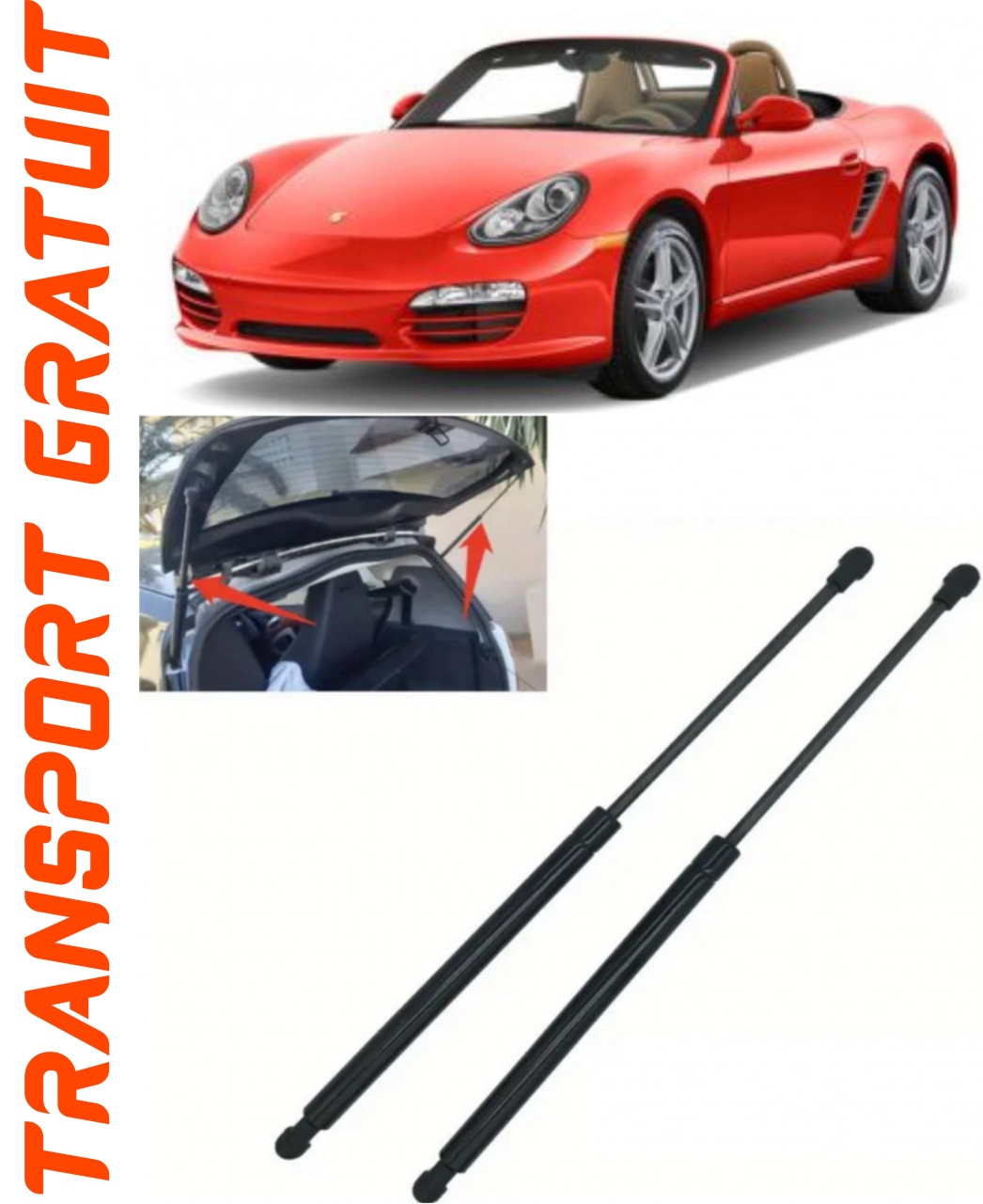 Set 2 amortizoare Haion portbagaj pentru masina Porsche Boxster