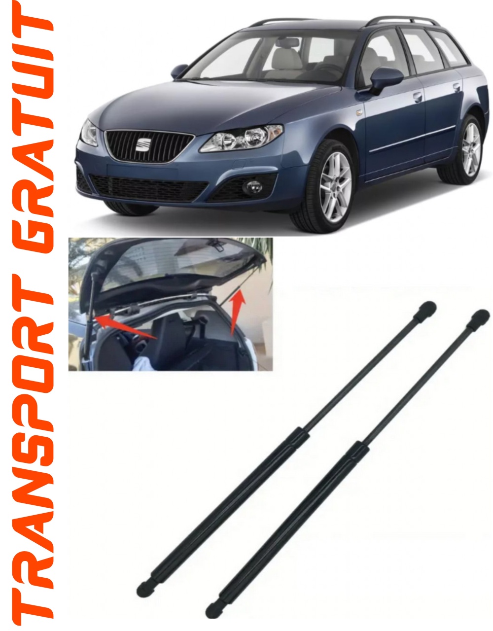 Set 2 amortizoare Haion portbagaj pentru masina Seat Exeo ST