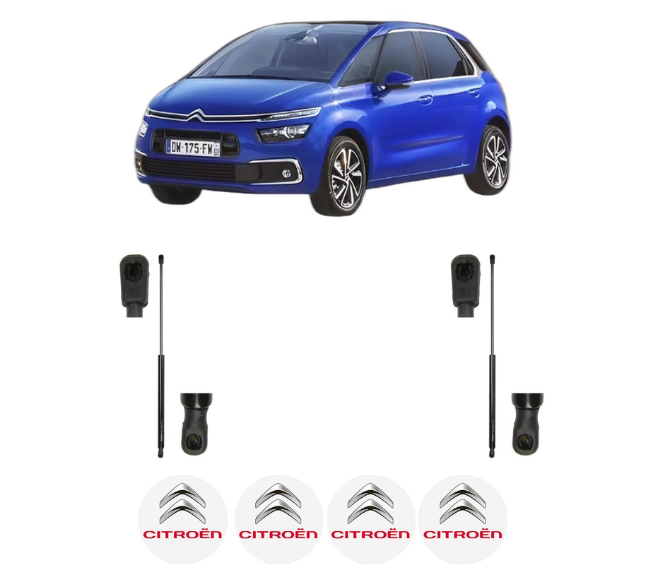 Set amortizoare portbagaj haion pentru CITROEN C4 SPACETOURER (3D_) din 2018-2019, 2 bucati, MAGNUM TECHNOLOGY, 4 stickere auto CITROEN