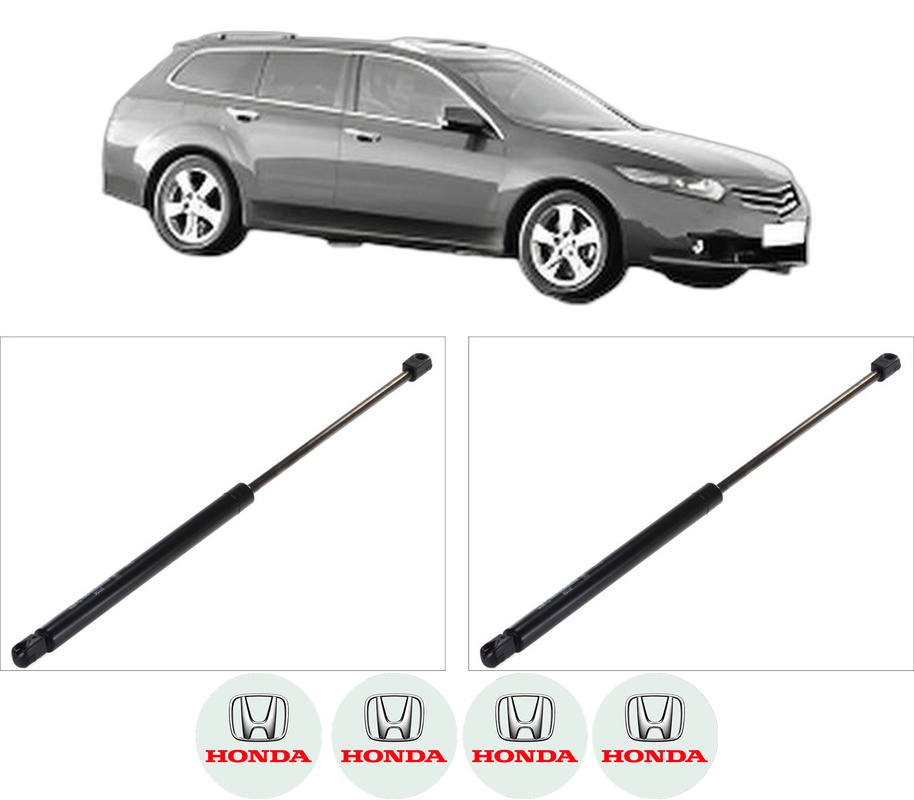 Set amortizoare portbagaj haion pentru HONDA ACCORD VIII Estate (CW) din 2008-2015, 2 bucati, KROSNO, 4 stickere auto HONDA