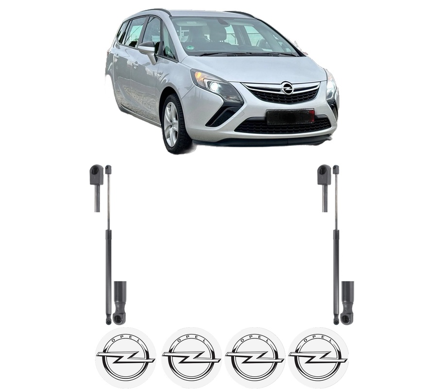 Set amortizoare portbagaj haion pentru OPEL ZAFIRA TOURER C VAN (P12) din 2012-2013, 2 bucati, KROSNO, 4 stickere auto OPEL