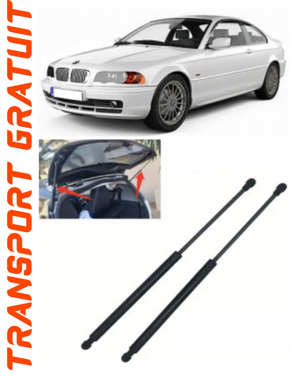 Set 2 amortizoare Haion portbagaj pentru masina BMW Seria 3