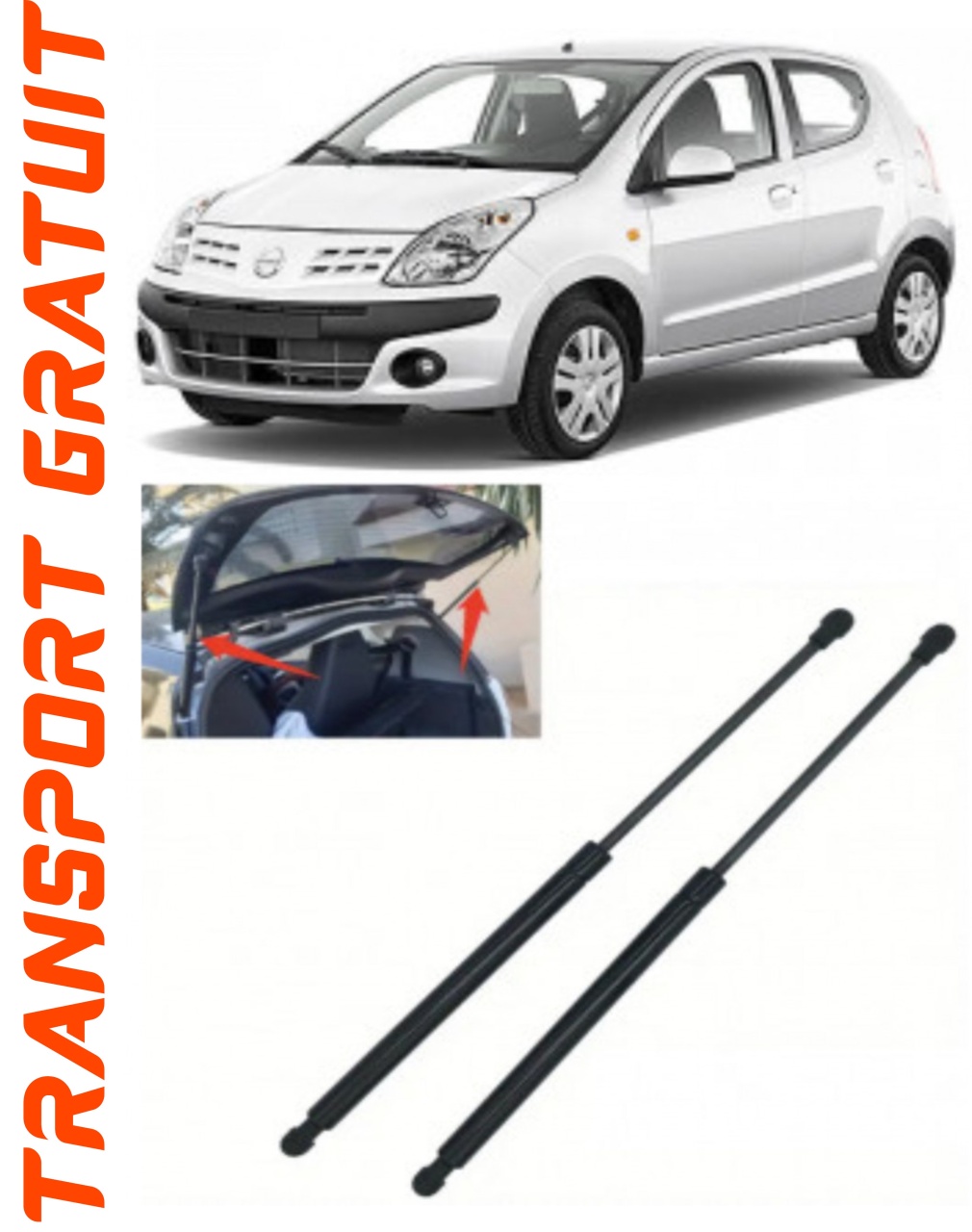 Set 2 amortizoare Haion portbagaj pentru masina Nissan Pixo