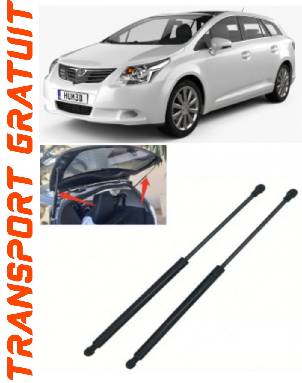 Set 2 amortizoare Haion portbagaj pentru masina Toyota Avensis