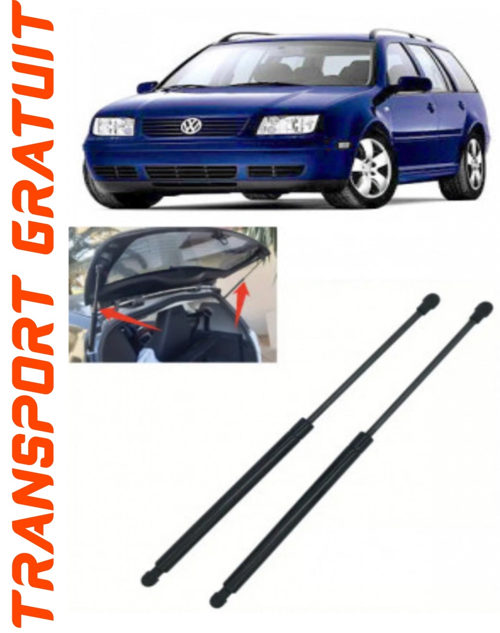 Set 2 amortizoare Haion portbagaj pentru masina VOLKSWAGEN Bora