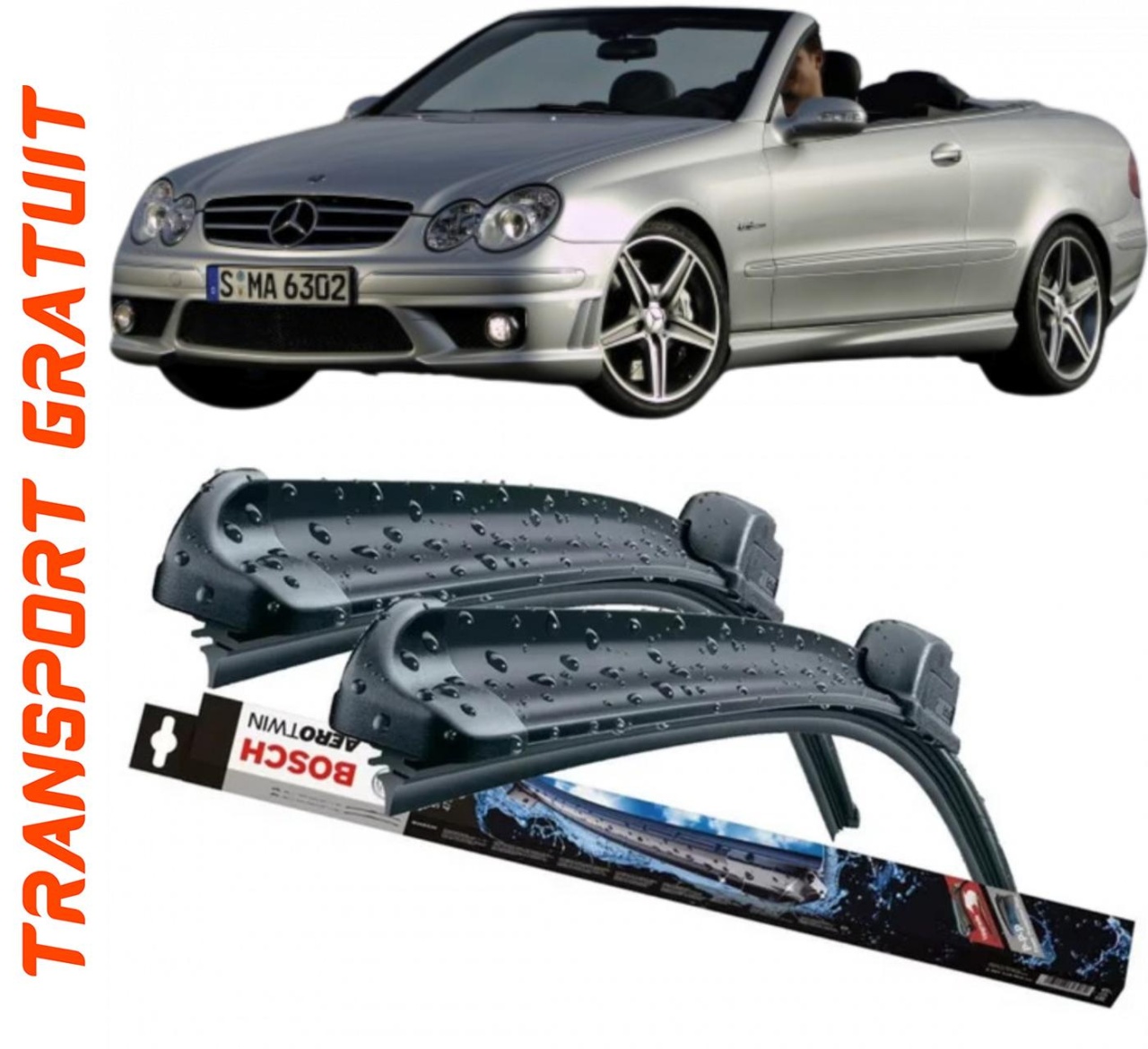 Stergatoare auto dedicat cu masina Mercedes CLK