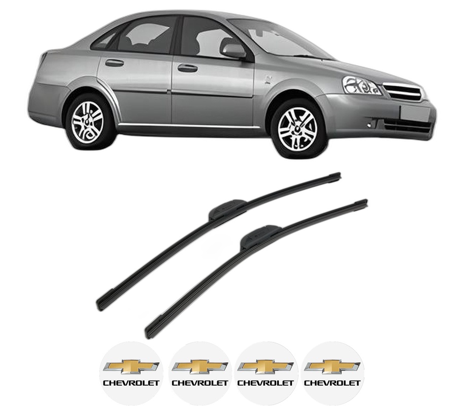 Set stergatoare auto CHEVROLET NUBIRA Saloon din 2005-2008, pentru parbriz auto, 2 bucati, Bosch Aerotwin Retrofit, din cauciuc siliconat rezistent, 4 Stickere Auto CHEVROLET