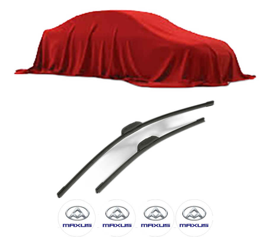 Set stergatoare auto MAXUS eDELIVER 9 Van din 2020, pentru parbriz auto, 2 bucati, Bosch Aerotwin Retrofit, din cauciuc siliconat rezistent, 4 Stickere Auto MAXUS