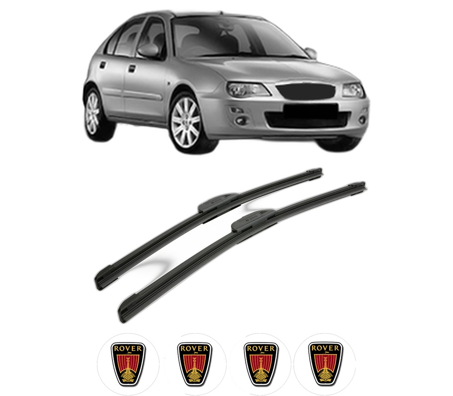 Set stergatoare auto ROVER 25 I Hatchback (RF) din 1999-2004, pentru parbriz auto, 2 bucati, Bosch Aerotwin Retrofit, din cauciuc siliconat rezistent, 4 Stickere Auto ROVER