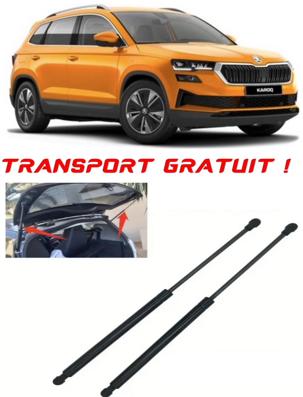 Set 2 amortizoare Haion portbagaj pentru masina SKODA KAROQ (NU7, ND7)
