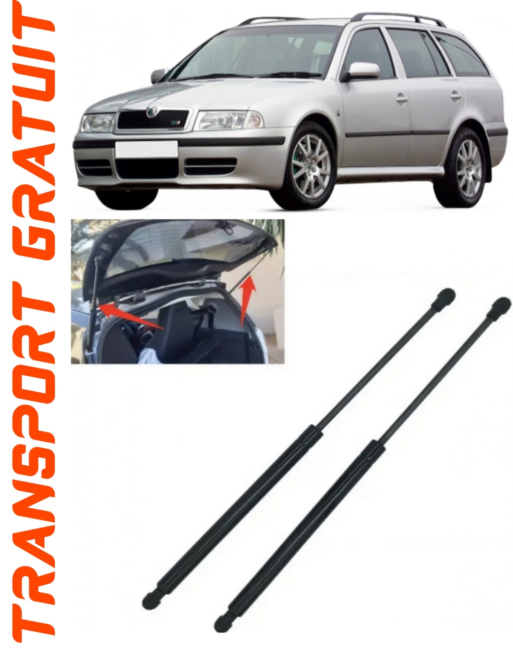 Set 2 amortizoare Haion portbagaj pentru masina SKODA Octavia I
