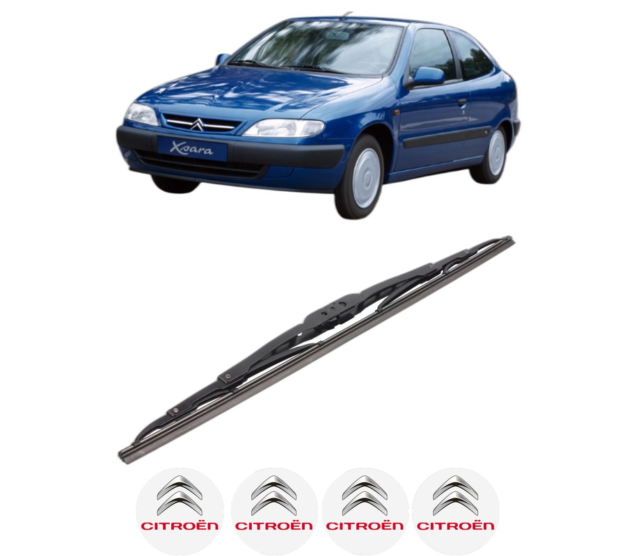 Stergator lamela spate CITROEN XSARA Hatchback Van (N3_) din 1998 - 2005, pentru luneta auto, Bosch Twin, din cauciuc siliconat rezistent, 4 Stickere Auto CITROEN