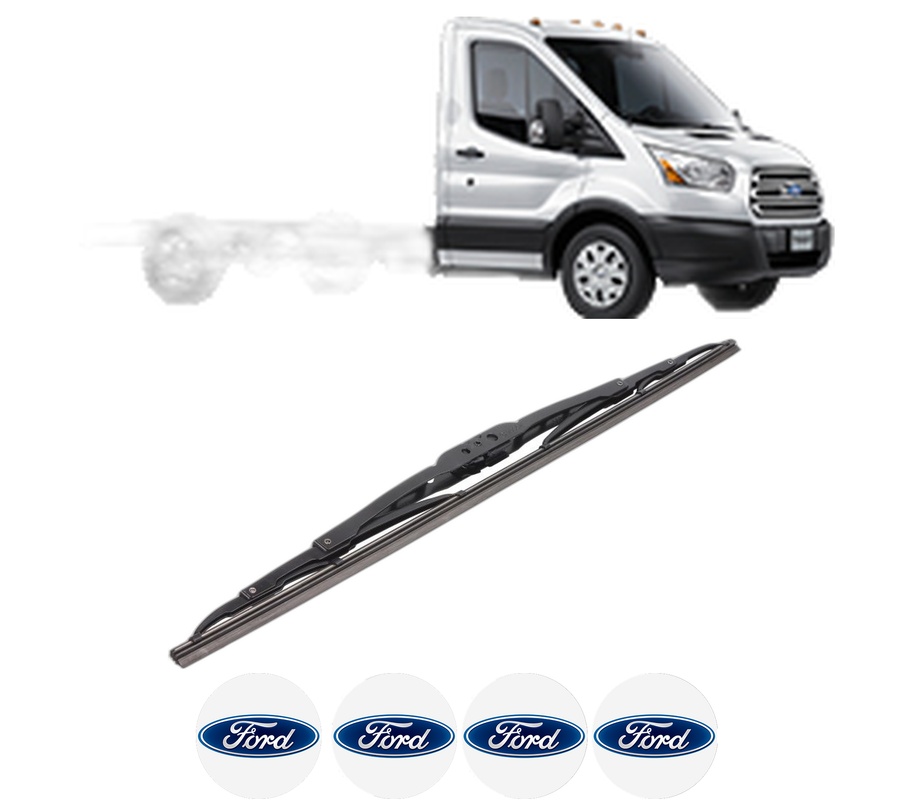 Stergator lamela spate FORD TRANSIT V363 Platform/Chassis (FED, FFD) din 2013 - 2024, pentru luneta auto, Bosch Twin, din cauciuc siliconat rezistent, 4 Stickere Auto FORD
