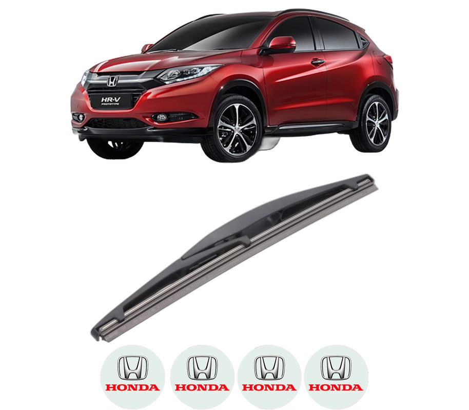 Stergator lamela spate HONDA HR-V (RU) din 2014, pentru luneta auto, Bosch Twin, din cauciuc siliconat rezistent, 4 Stickere Auto HONDA