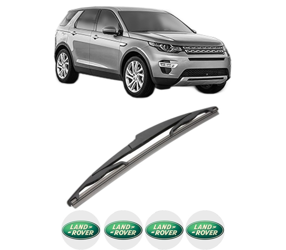 Stergator lamela spate LAND ROVER DISCOVERY SPORT (L550) din 2014, pentru luneta auto, Valeo Silencio, din cauciuc siliconat rezistent, 4 Stickere Auto LAND ROVER
