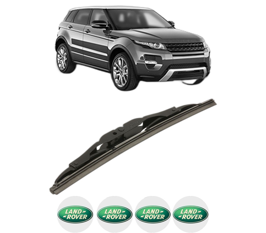 Stergator lamela spate LAND ROVER RANGE ROVER EVOQUE (L538) din 2011 - 2019, pentru luneta auto, Bosch Twin, din cauciuc siliconat rezistent, 4 Stickere Auto LAND ROVER