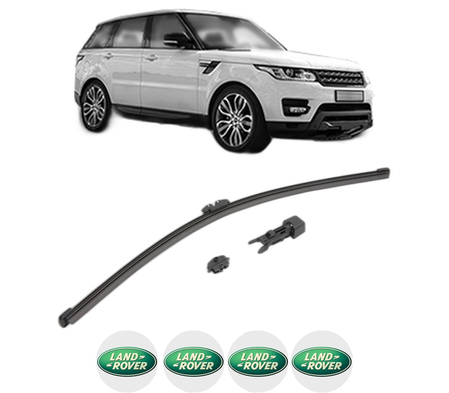 Stergator lamela spate LAND ROVER RANGE ROVER SPORT II (L494) din 2013 - 2022, pentru luneta auto, Valeo HydroConnect, din cauciuc siliconat rezistent, 4 Stickere Auto LAND ROVER