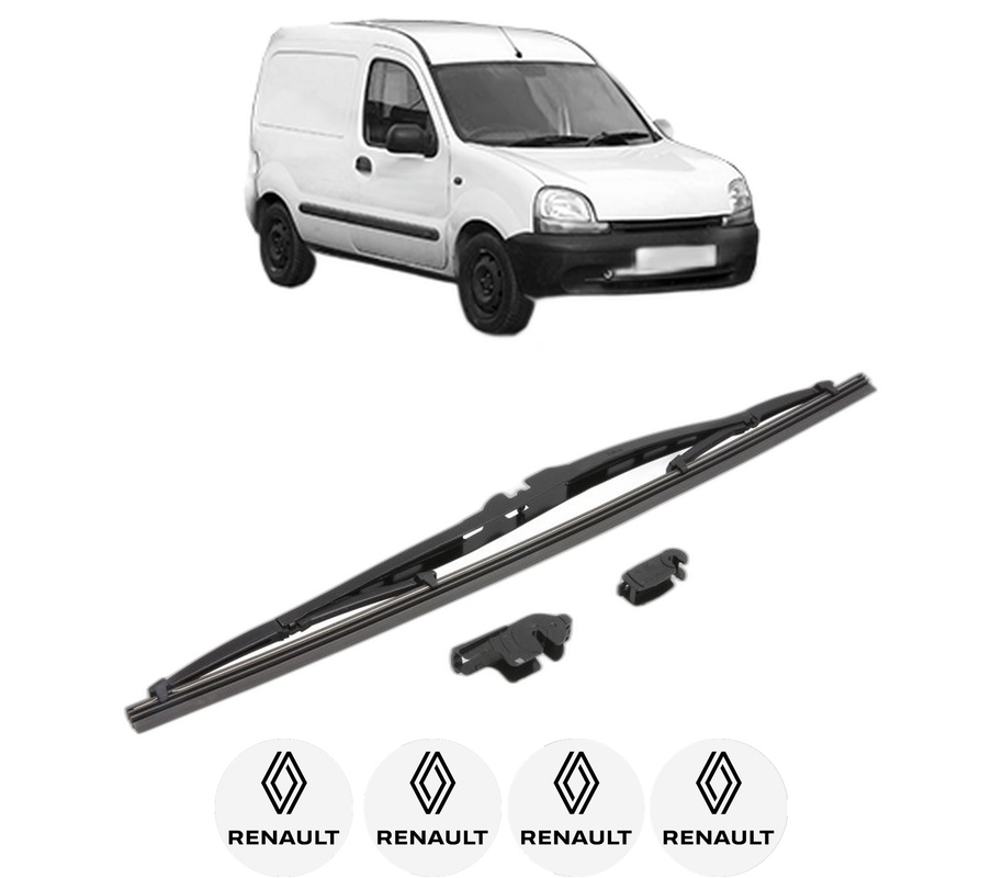 Stergator lamela spate RENAULT KANGOO Express (FC0/1_) din 1997 - 2008, pentru luneta auto, Valeo Silencio, din cauciuc siliconat rezistent, 4 Stickere Auto RENAULT