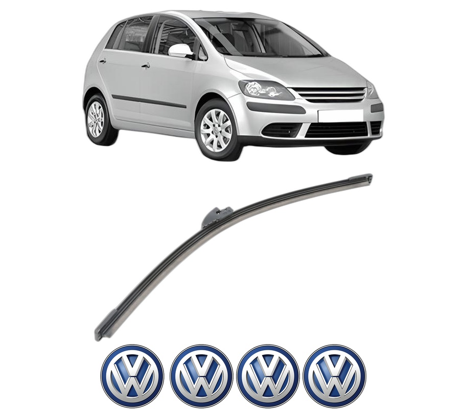 Stergator lamela spate Volkswagen GOLF PLUS V (5M1, 521) din 2004 - 2013, pentru luneta auto, Bosch Aerotwin, din cauciuc siliconat rezistent, 4 Stickere Auto VW