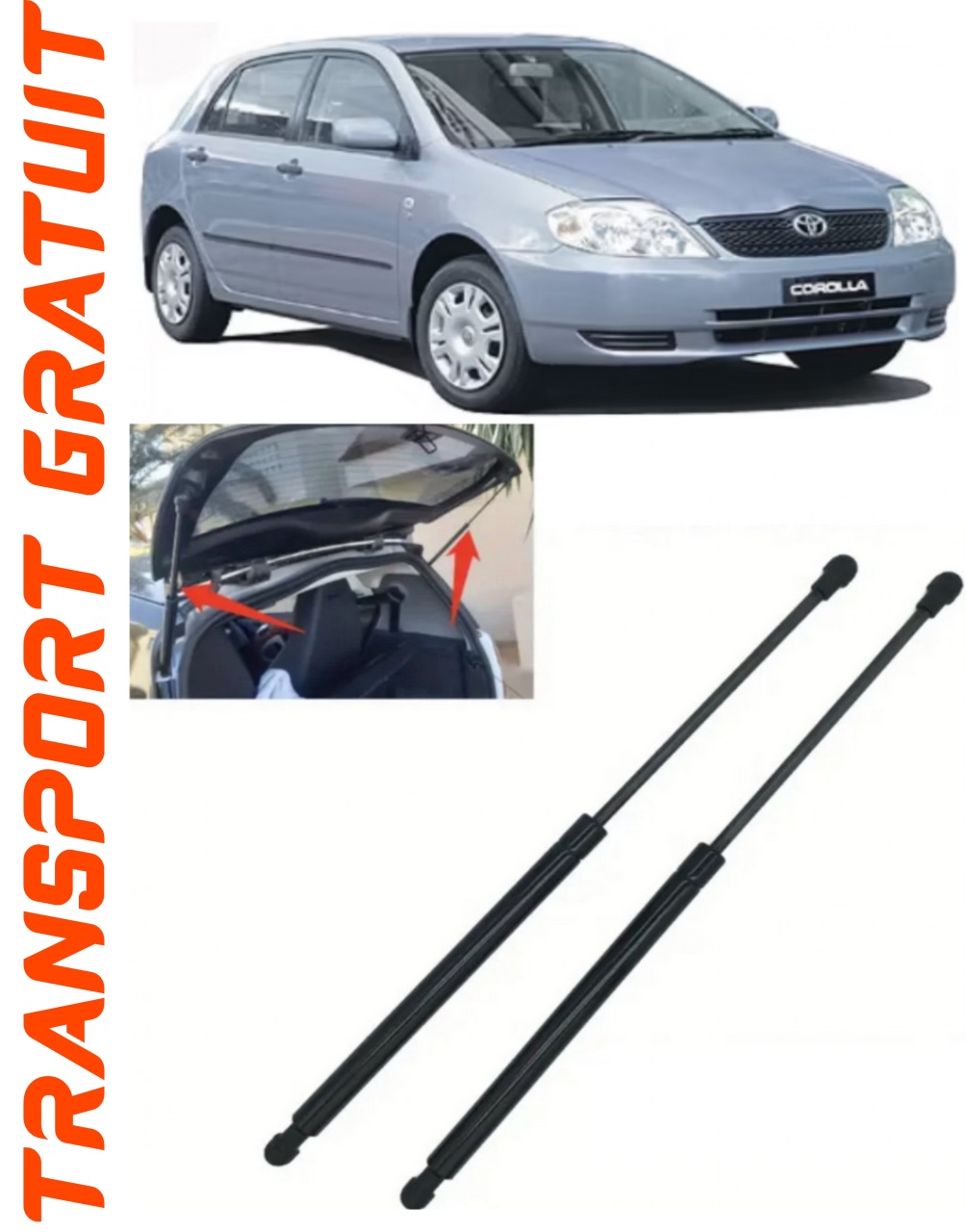 Set 2 amortizoare Haion portbagaj pentru masina Toyota Corolla