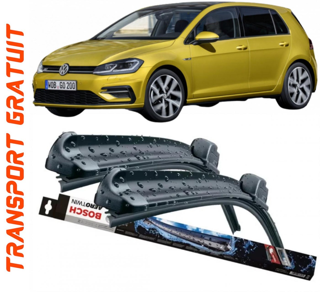 Stergatoare auto dedicat cu masina VOLKSWAGEN