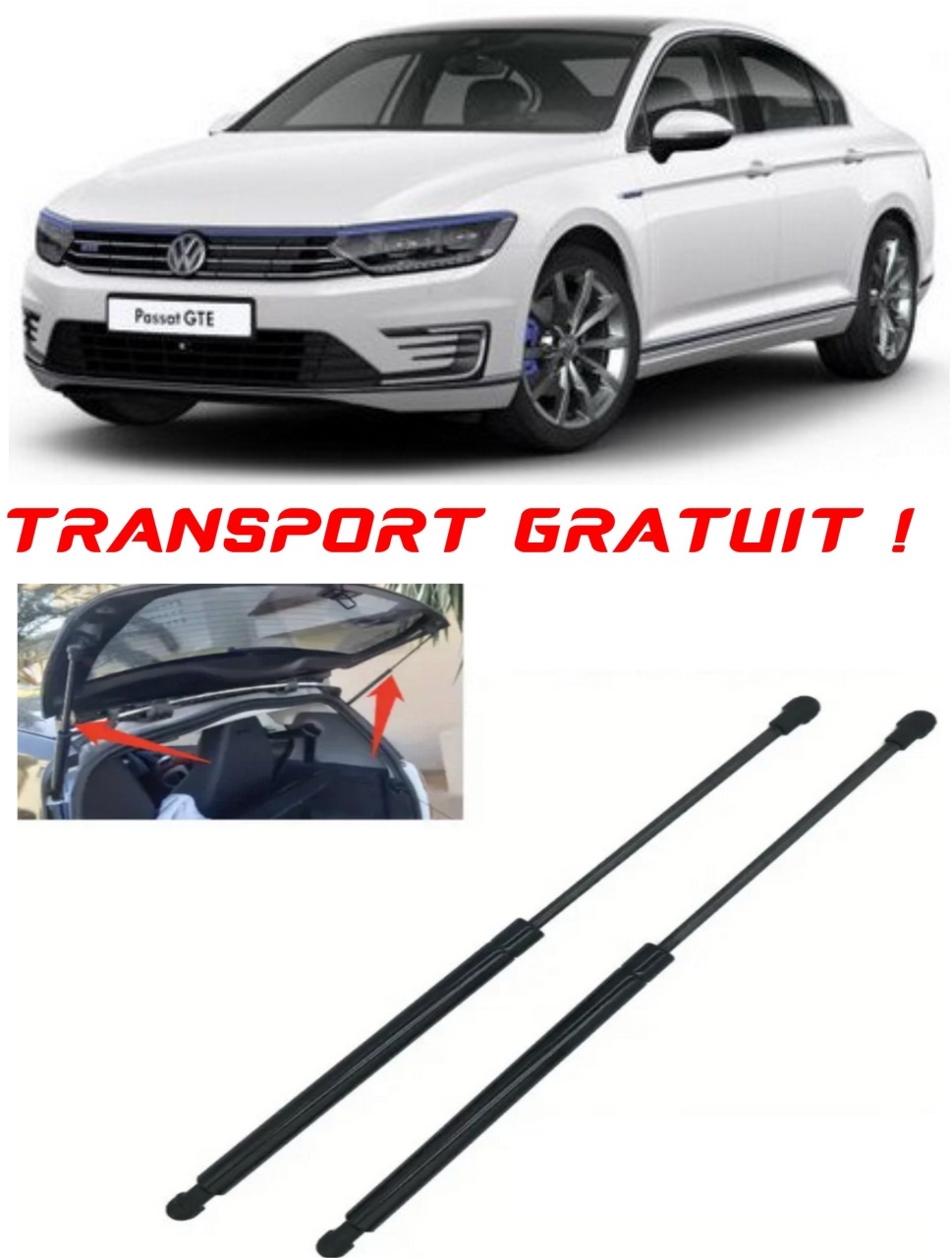 Set 2 amortizoare Haion portbagaj pentru masina VOLKSWAGEN CB2), PASSAT B8 (3G2
