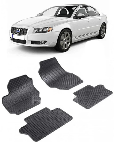 Set 4 covorase Volvo V70 2008-2016, din cauciuc 100%, compatibile cu autoturismul VOLVO V70