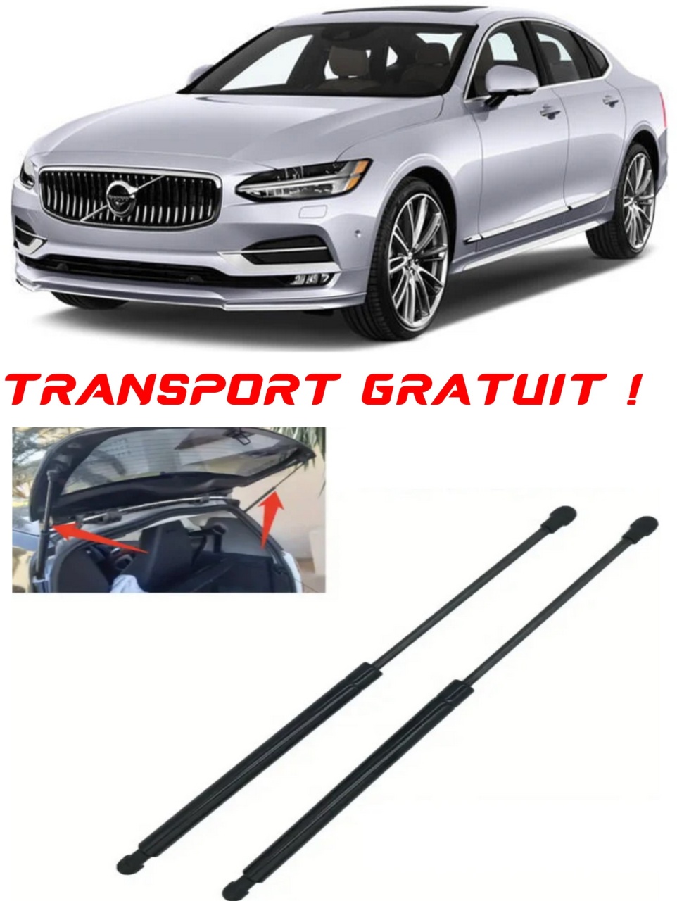 Set 2 amortizoare Haion portbagaj pentru masina Volvo S90 II (234)