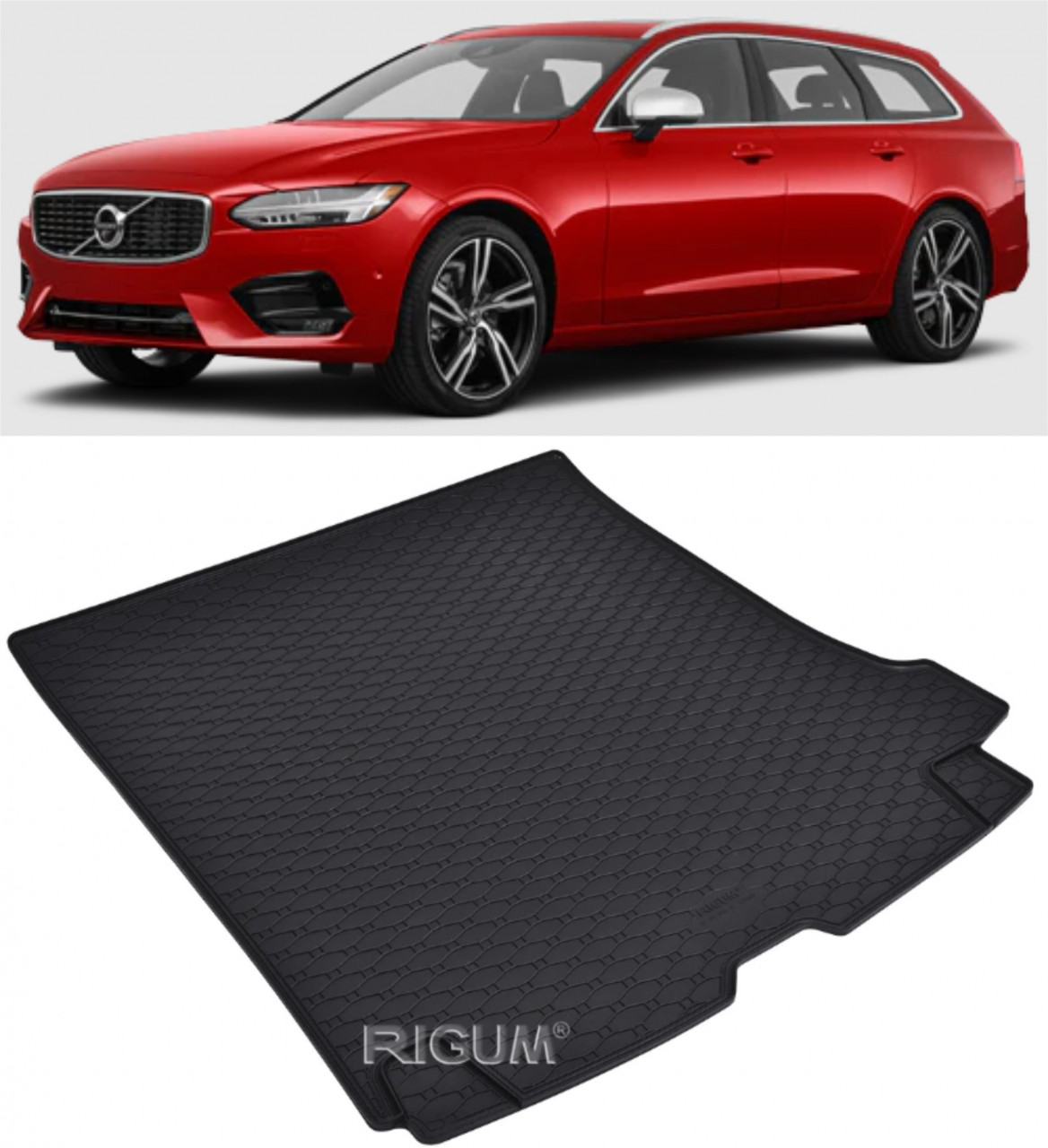 Tavita auto VOLVO V90 2016-prezent, protectie portbagaj, Cri-Flo, din cauciuc 100%, compatibil cu autoturismul VOLVO V90