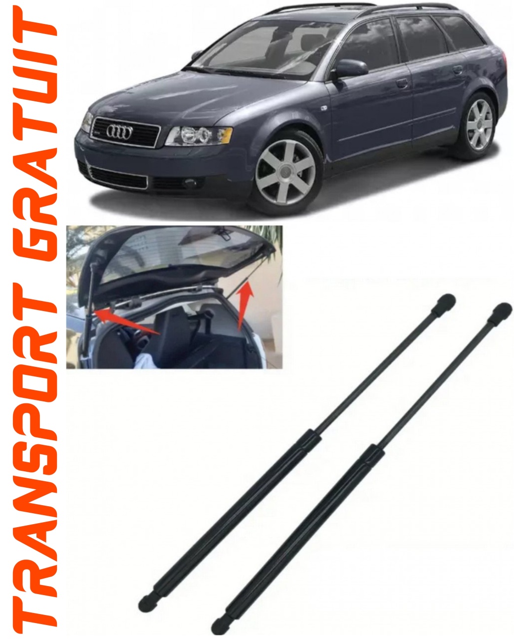 Set 2 amortizoare Haion portbagaj pentru masina AUDI A4 B6