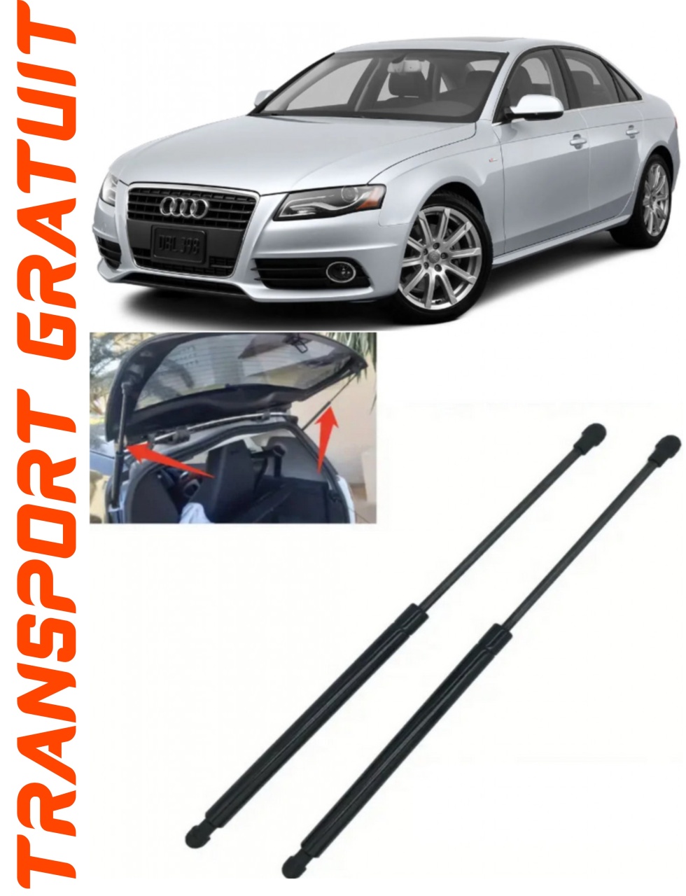 Set 2 amortizoare Haion portbagaj pentru masina AUDI A4 B8