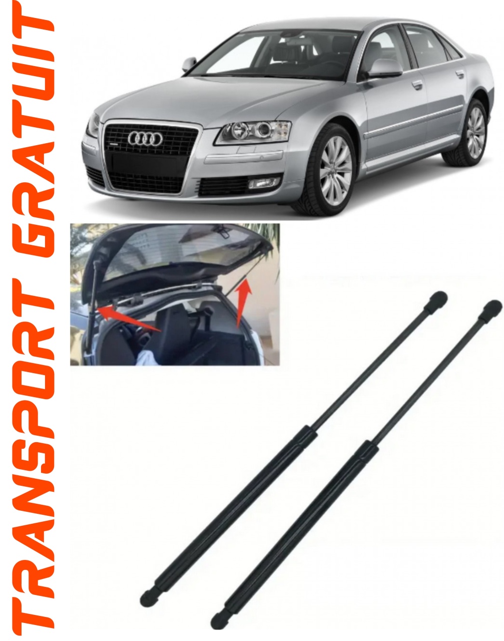 Set 2 amortizoare Haion portbagaj pentru masina AUDI A8