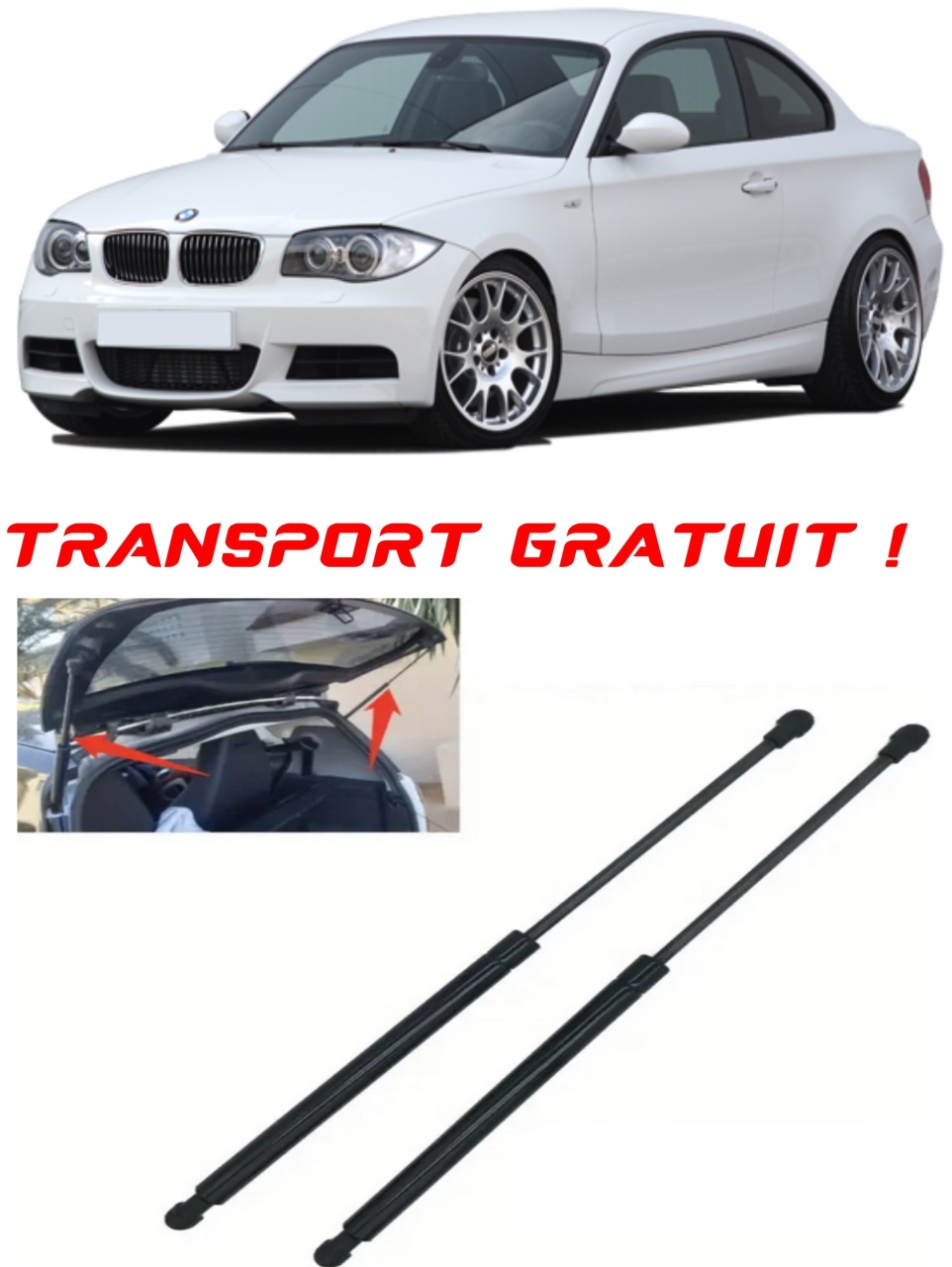 Set 2 amortizoare Haion portbagaj pentru masina BMW 1 Coupe (E82)