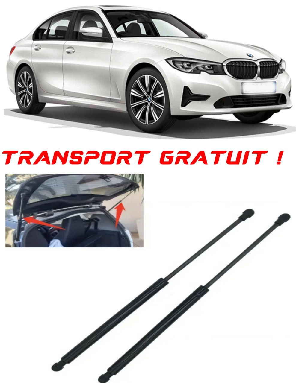 Set 2 amortizoare Haion portbagaj pentru masina BMW 3 (G20, G28), G80
