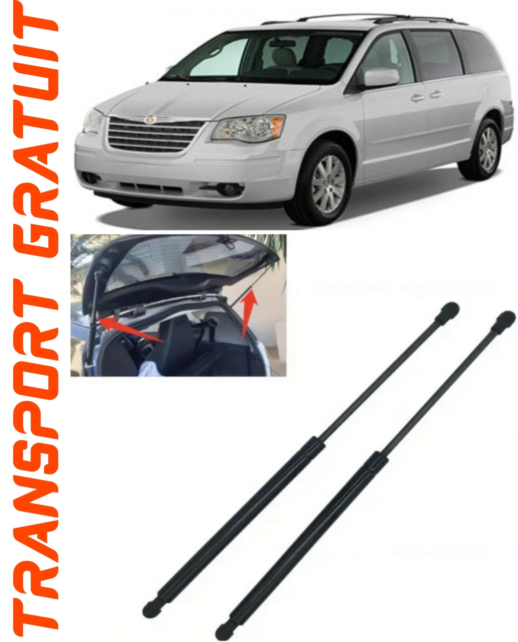 Set 2 amortizoare Haion portbagaj pentru masina Chrysler Grand