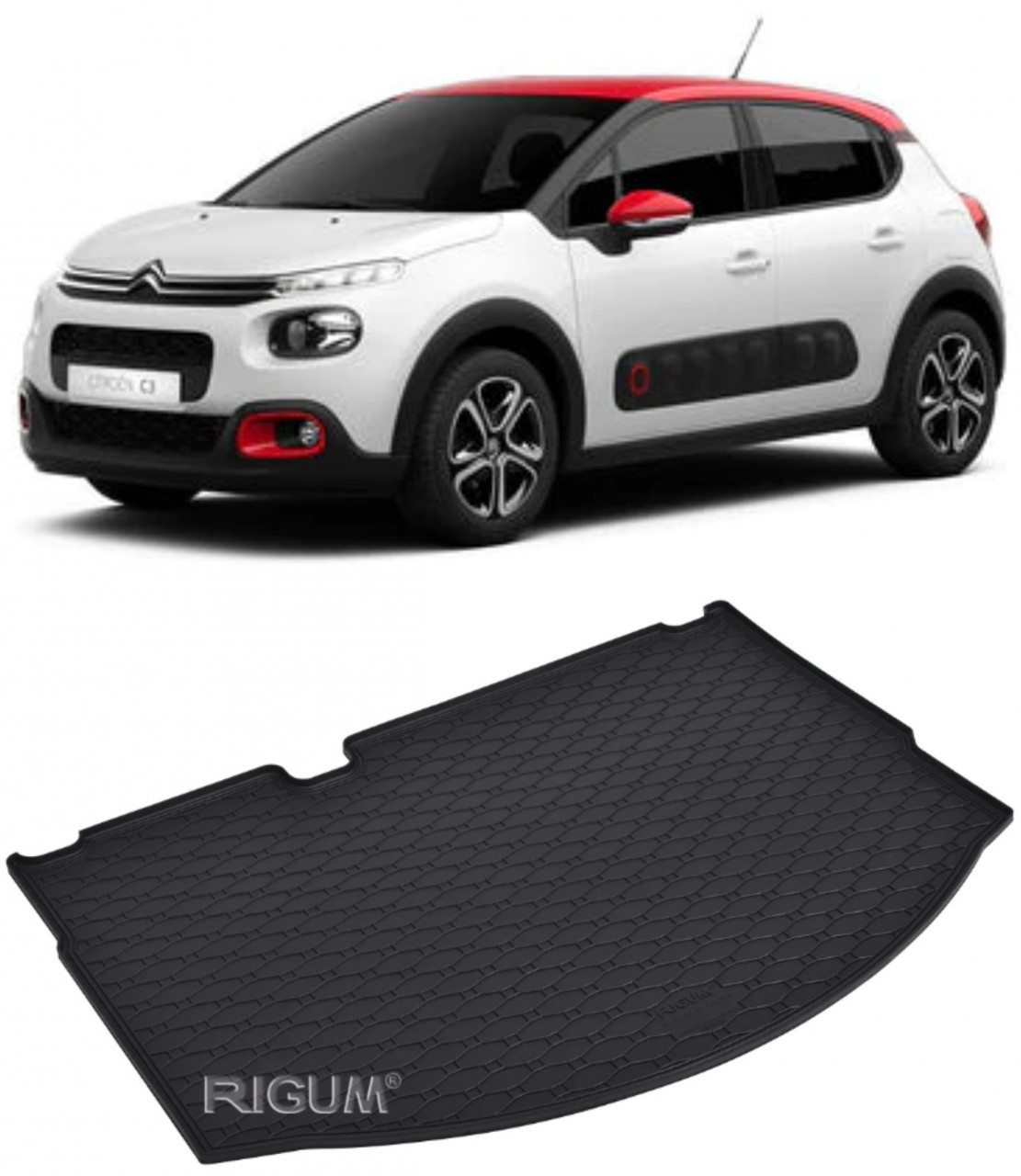 Tavita portbagaj auto dedicata pentru masina Citroen C3